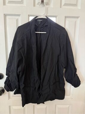 Torrid Black Open Front Lightweight Blazer